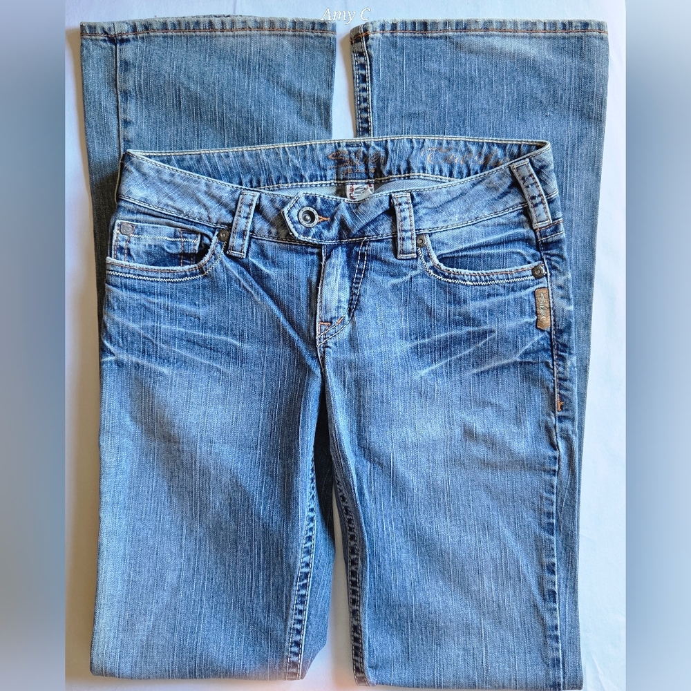 Silver Jeans "Tuesday" Light Blue Wide Leg Jeans Size 28x35.